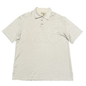 Tommy Bahama Silk Hawaiian Hula Girls Polo Shirt Men’s Sz XL